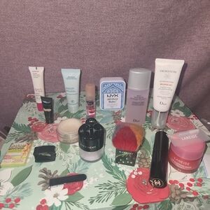 collection of luxury and premium beauty products including items from top brand